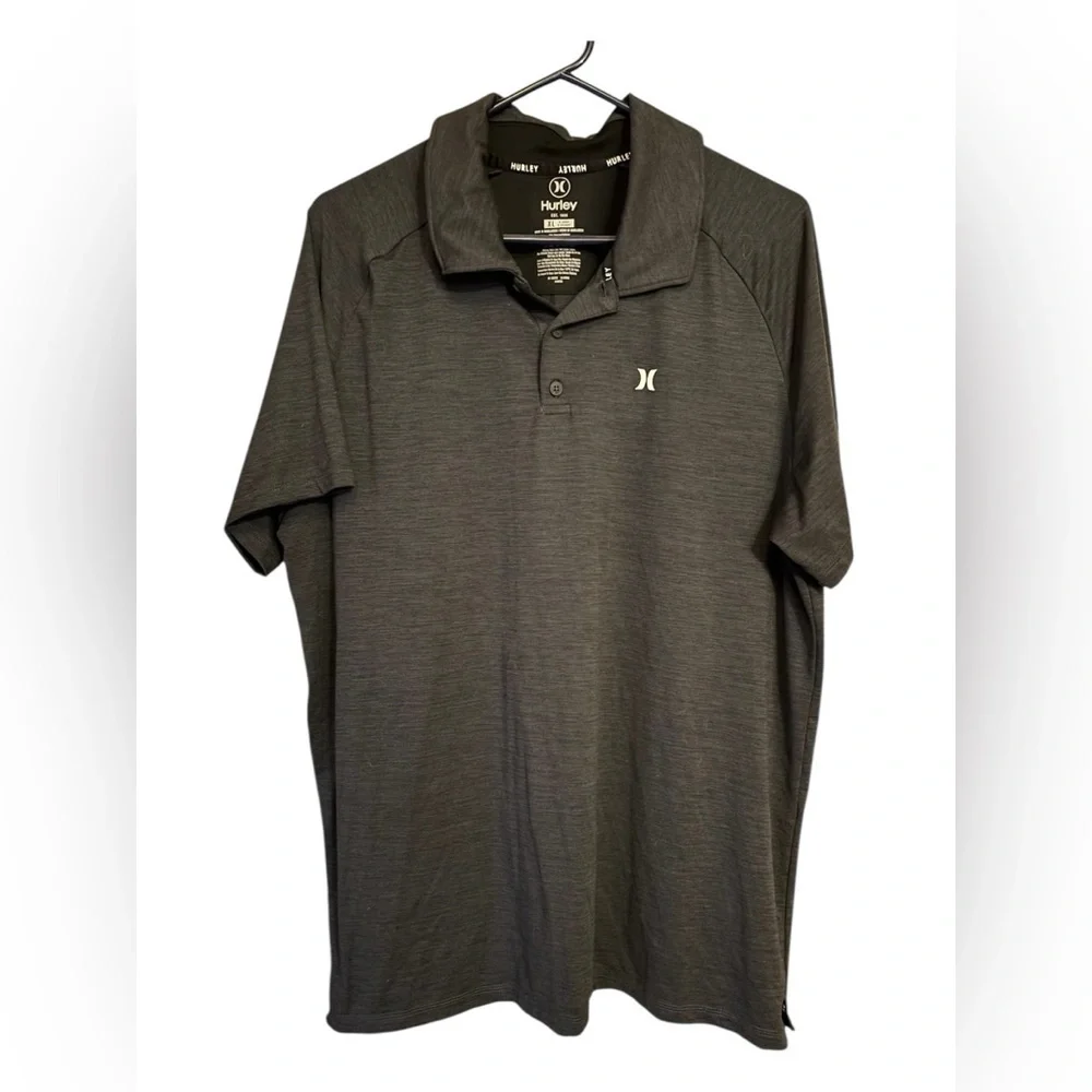 Hurley Charcoal Polo Shirt - Picture 1 of 7